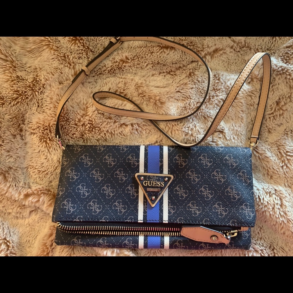 Guess clutch with crossbody strap